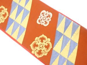 アンティーク　華紋に変わり鱗文様織り出し昼夜帯（材料）